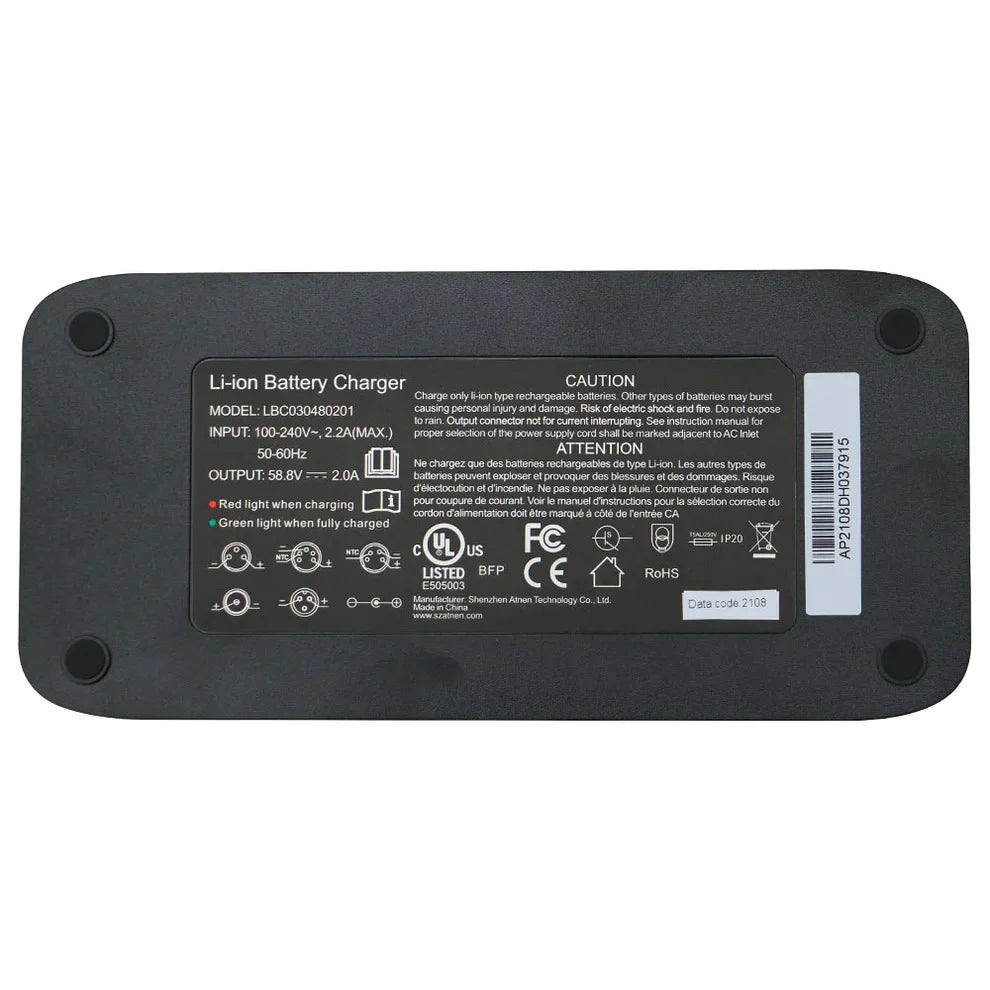 EUNORAU 52V 4A BATTERY CHARGER