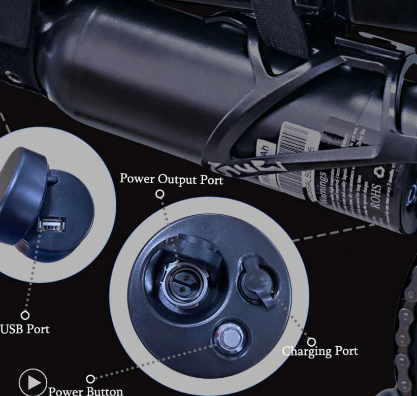 AEI CARBON LITE 36V 6.4AH BOTTLE BATTERY