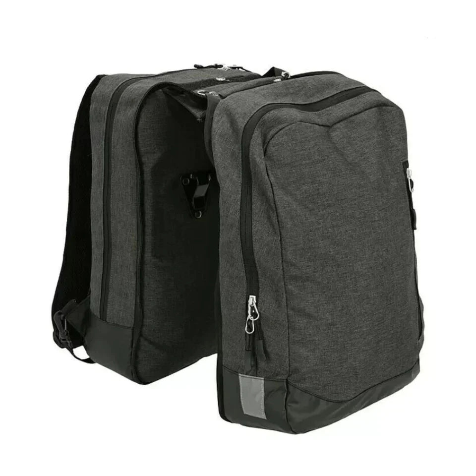 FISCHER 2-IN-1 DOUBLE PANNIER BAG AND BACKPACK