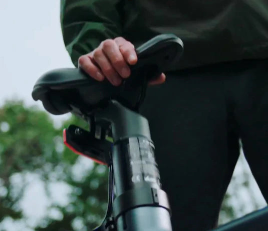 Seat stem battery